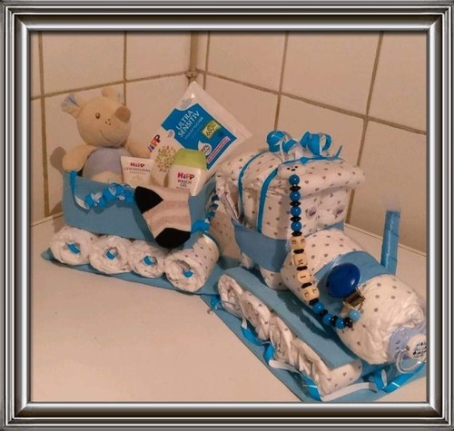 Windeltorte zug eisenbahn - windeltorte,