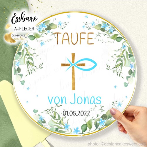 Tortenaufleger taufe - tortenaufleger,