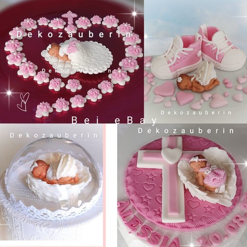Taufe tortendeko baby kreuz - taufe,