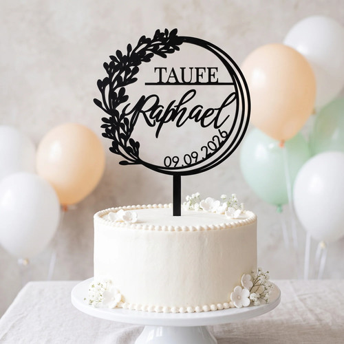 Cake topper taufe - topper,