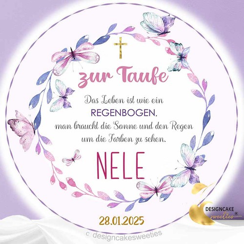 Tortenaufleger taufe - tortenaufleger,