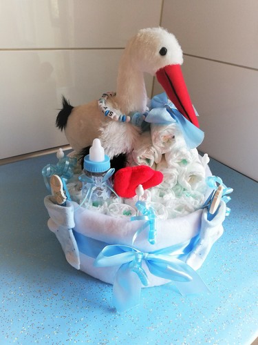 Windeltorte klapperstorch - windeltorte,