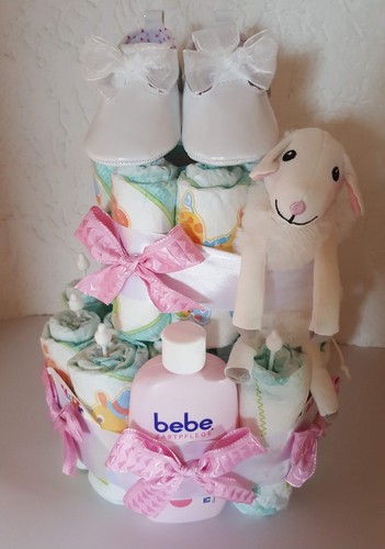 Windeltorte babygeschenk taufe - windeltorte,