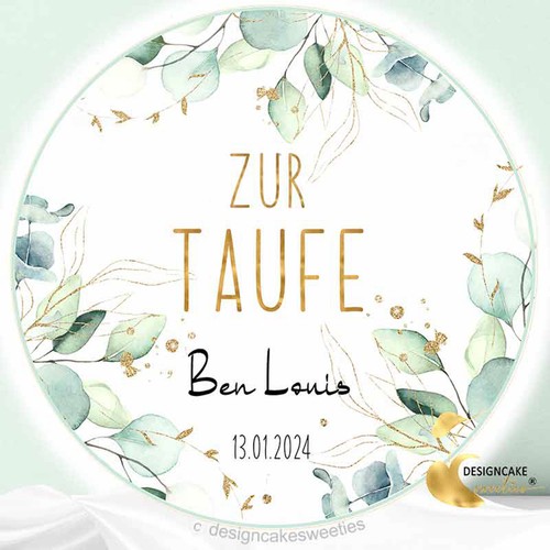 Tortenaufleger taufe - tortenaufleger,