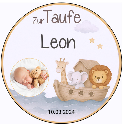 Tortenaufleger taufe - tortenaufleger,