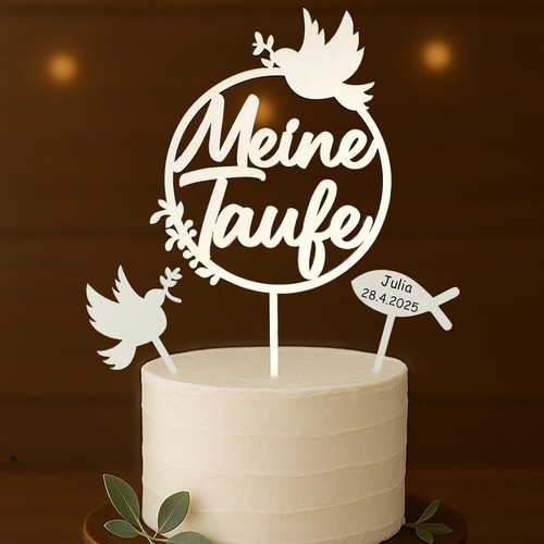Stück cake topper taufe - 3,