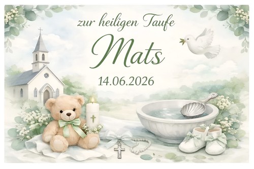 Heilige taufe essbar - taufe,