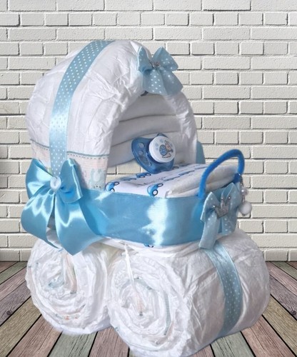Windeltorte kinderwagen jungen - windeltorte,